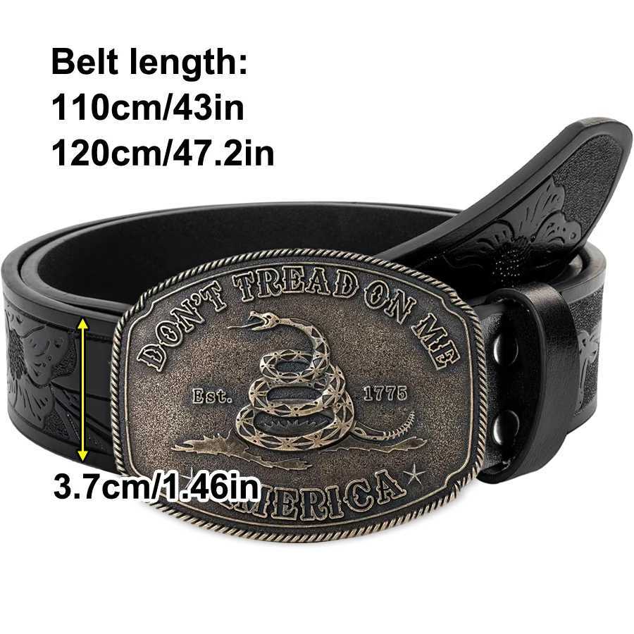 1 new mens western cowboy leather belt fashionable and popular snake skin belt suitable for golf casual pants jeans X250614