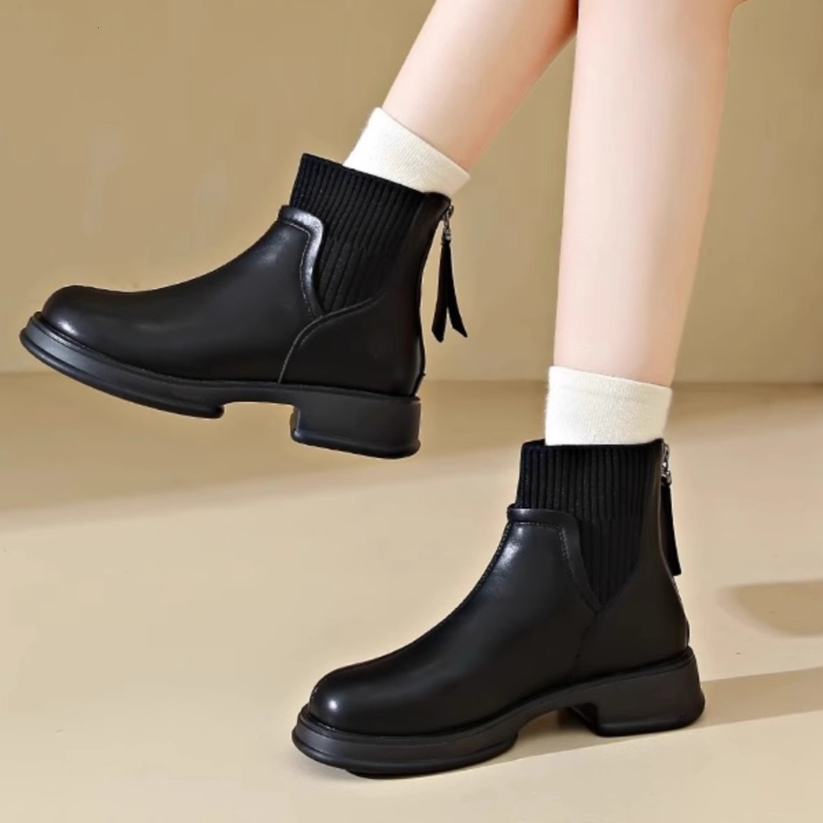 Ddmysports Platform Martin For Women New Trend Slim Spring Autumn Winter Short S Single Boots Outdoor Shoes