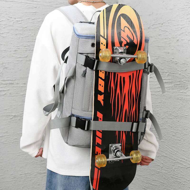 Men Fashionable Casual Backpack Multi Carrying Way Waterproof Bag Skateboard Compatible Travel Rucksack With 2 Colors