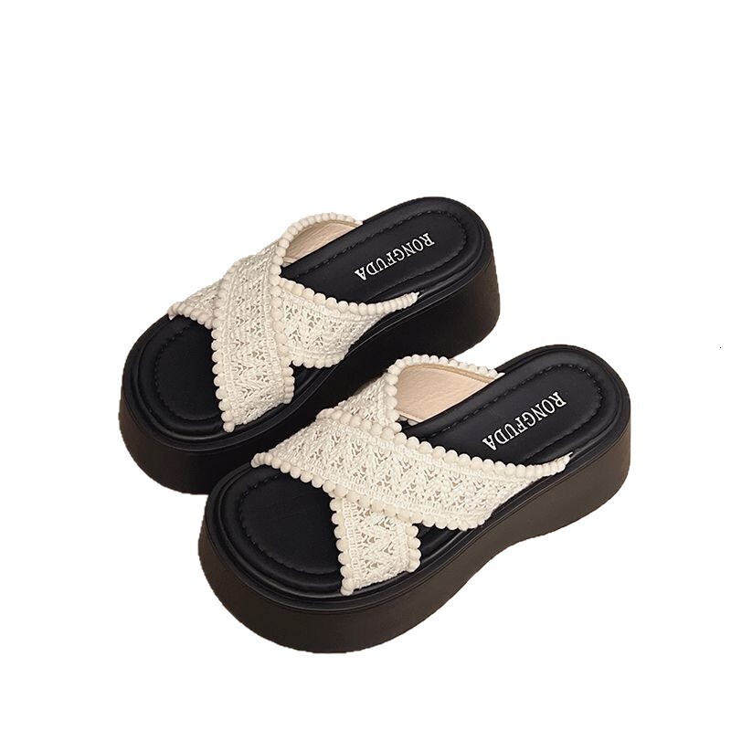 Ddmysports Platform Height Increasing Slippers For Women Summer New Style Stunning Super Popular Non Slip Breathable Beach Sandals Outdoor Shoes