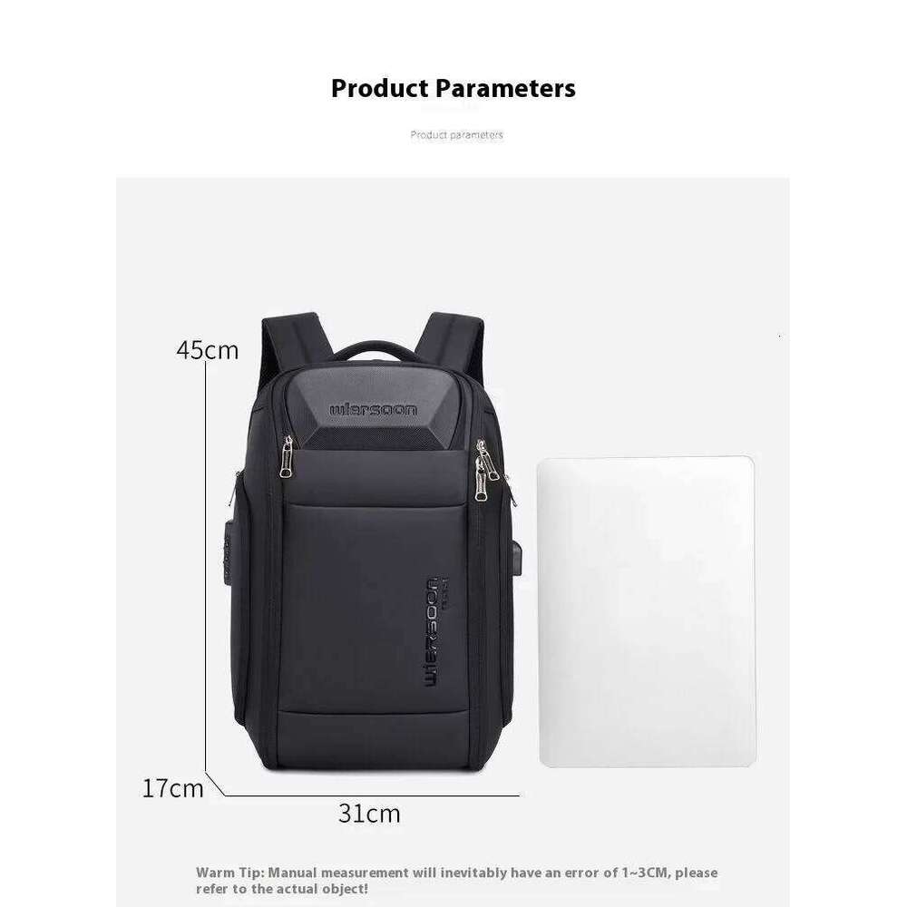 35 L For Men Waterproof Backpack Large Capacity Business Trip Multifunctional Password Anti-Theft Laptop Bag