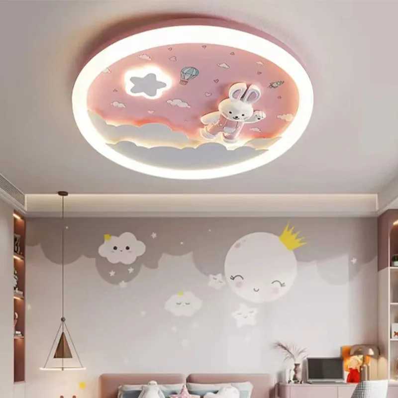 Modern Cute LED Ceiling Lamp For Kids Childrens Room Bedroom Chandelier Light Interior Home Decoration Lustre Lighting Fixtures XJ2500613