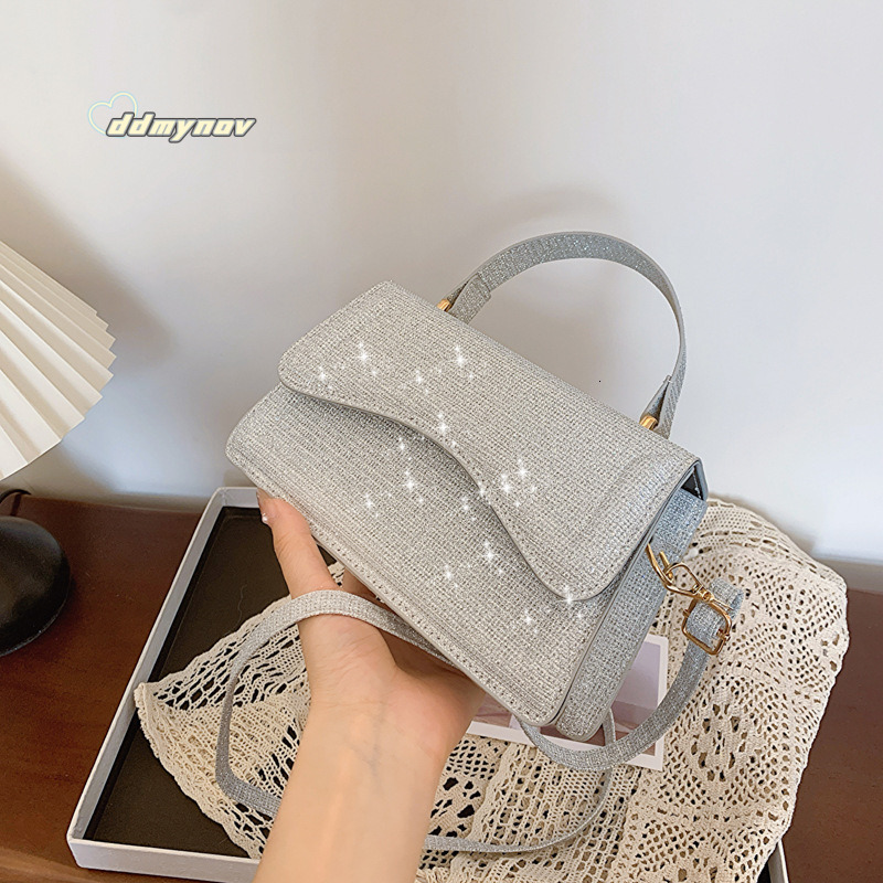 Fashion Sequin Handbag New Versatile Ins Style Niche Crossbody for Women Trendy Stylish Commuter Bag ddmynov