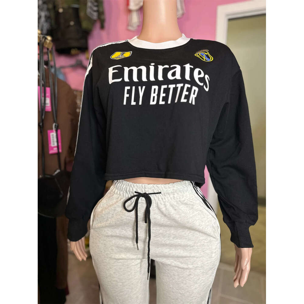 New Street Style Sports Fashion Printed Loose Casual Long Sleeve Crew Neck Sweatshirt B5