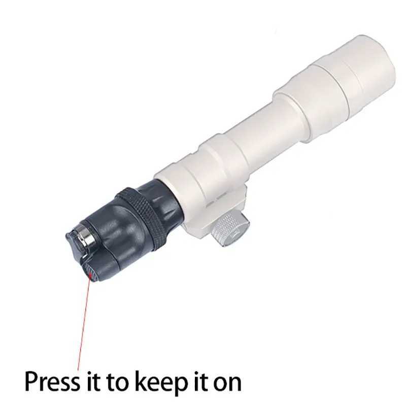 New Tactical M300 M600 Flashlight Remote Pressure Switch Dual Function Control SF Plug Airsoft Hunting Weapon Scout Light SwitchXJ250613