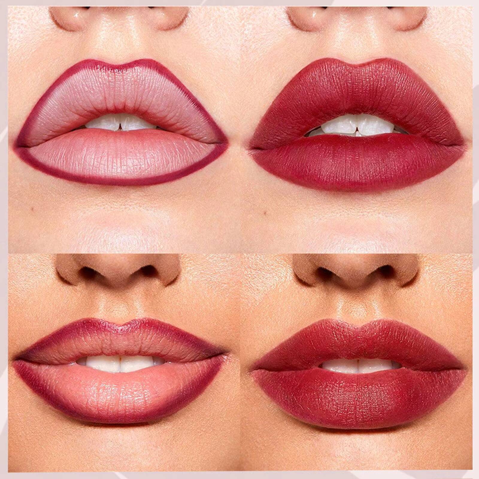 4 Colors Lip Tint Cosmetic Professional Wood Lipliner Waterproof Lady Charming LipLiner Soft Pencil Contour Makeup Lipstick Tool happy