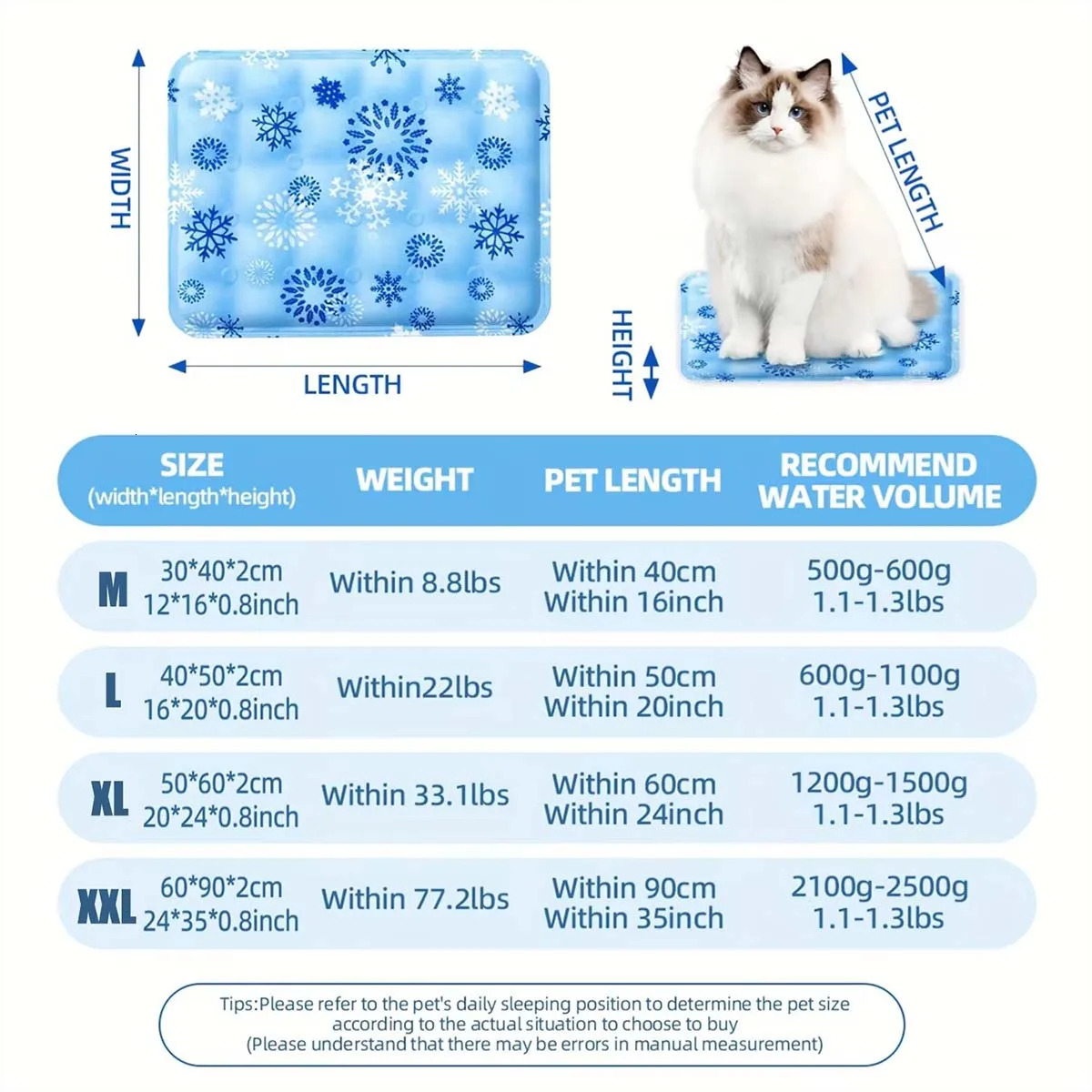 Pet Cooling Mat Dry Ice Pet Cool Pad Water Injection Cooling Dog Beds Keep Your Pet Cool Waterproof Wear Resistant For Dogs Cats 250614