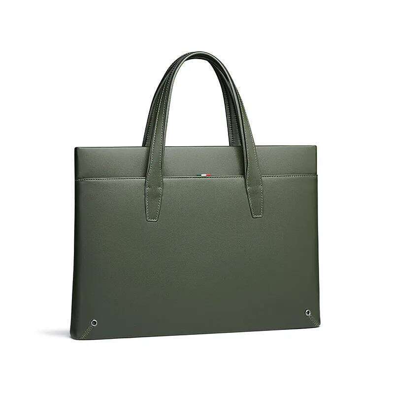 Men's leather briefcase, fashionable high-end shoulder bag, personalized and trendy backpack