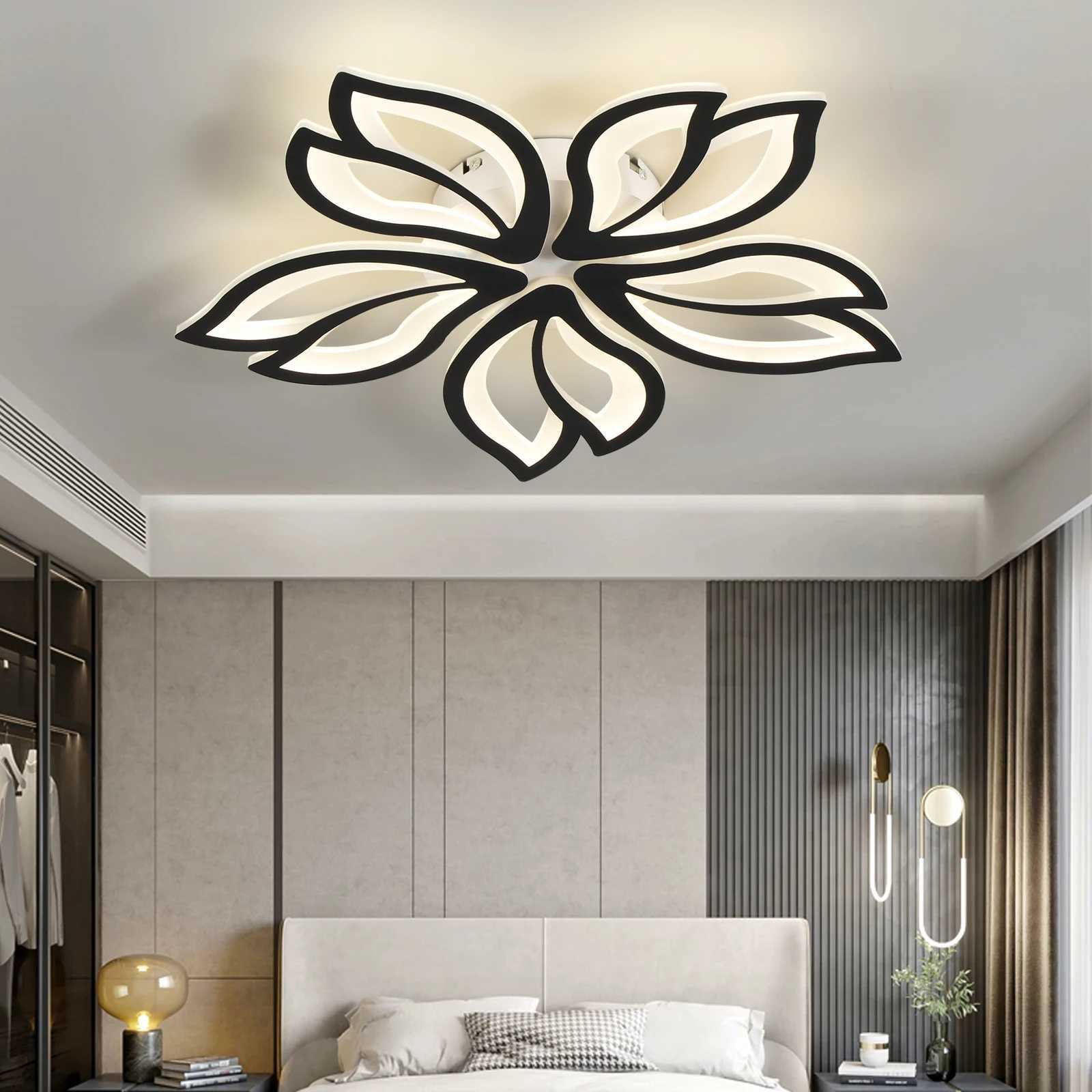 LED Ceiling Light Fixture Modern Leaves Ceiling Lamp Flush Mount Ceiling for Living Room Study Room Dining Room Bedroom XJ2500613