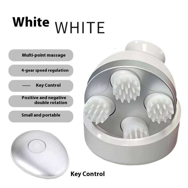 Tuhopeta Scalp Massager 3D Kneading Shiatsu Head Relaxation Device USB Rechargeable Electric Massage With Tension Relief Pets