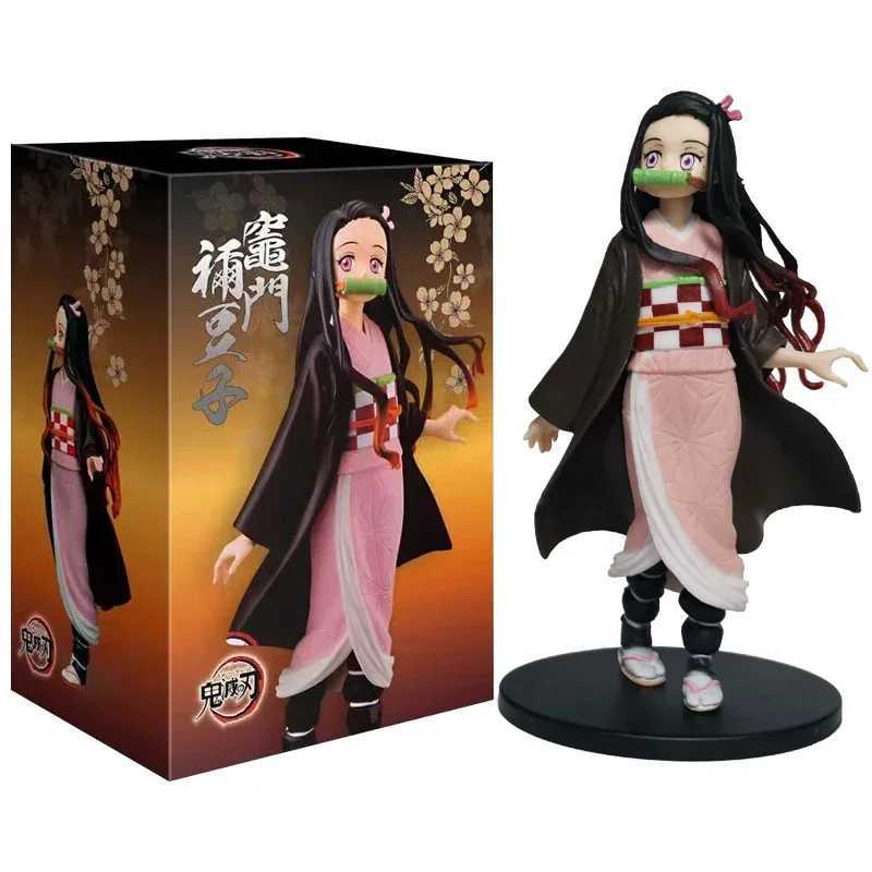 Anime Figure Demon Slayer Figures Kimetsu No Yaiba Doll Tanjiro Nezuko Zenitsu Figurine Inosuke Warrior Action Figure Model Toys XJ250614