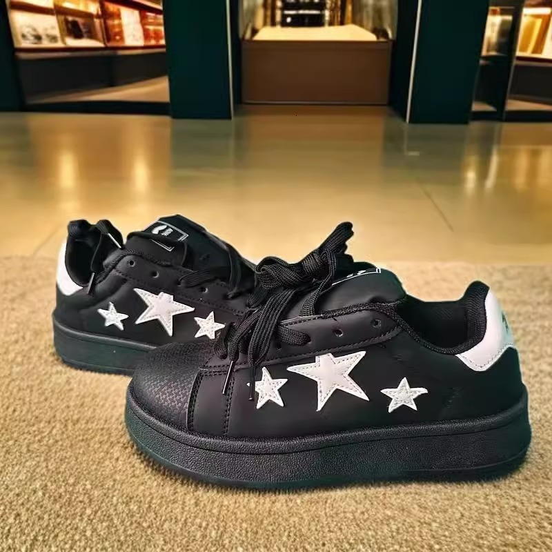 Ddmysports Spring New Star Pink Sneakers American Shell Toe Versatile Couple Bread Shoes Women Outdoor Shoes