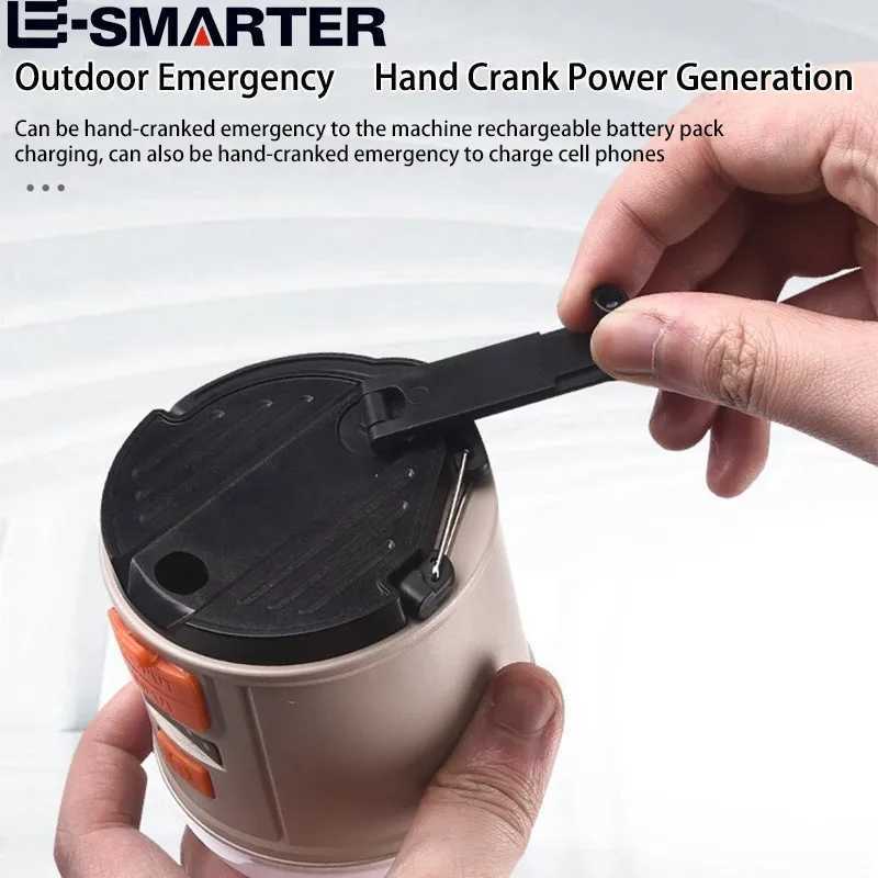 High Power Camping Lantern Tents Lamp USB Rechargeable Portable Camping Lights Outdoor Hiking Night Hanging Lamp W250613