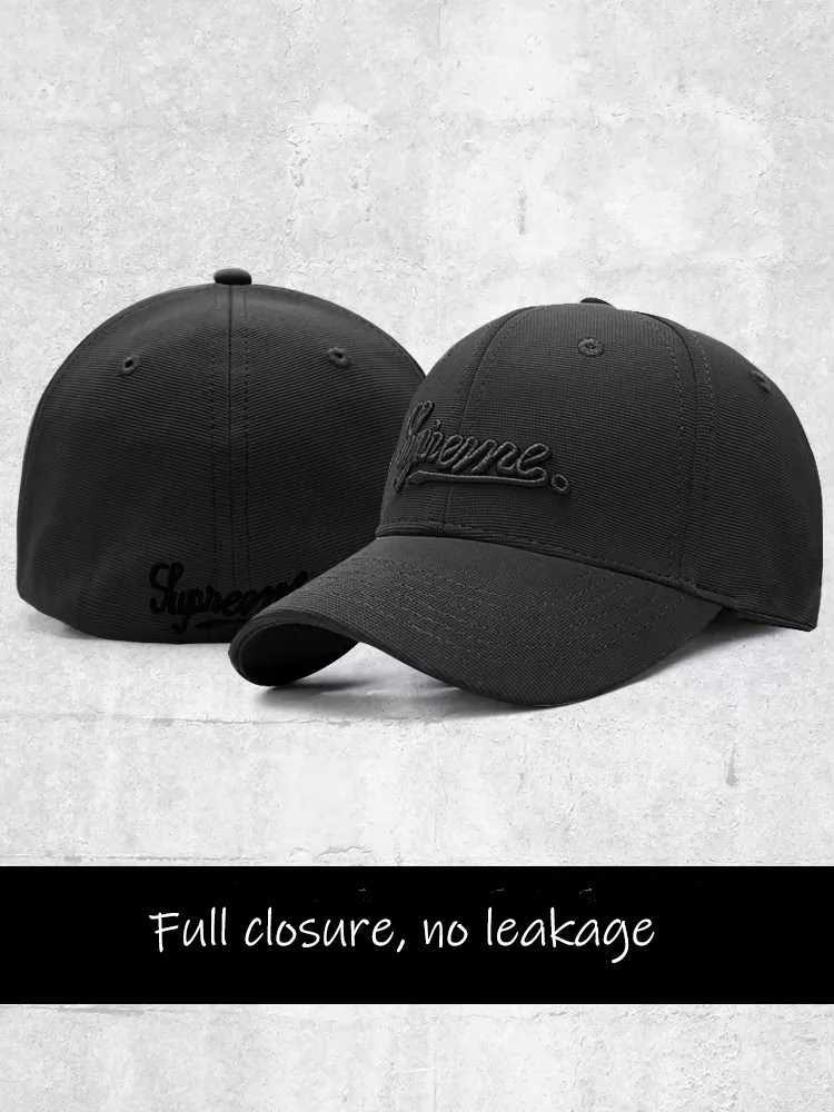 Fully Enclosed Hip Hop Hat Mens Large Size Hard Top Baseball Hat Shade Non-Fading Autumn and Winter Bald Cap W250614