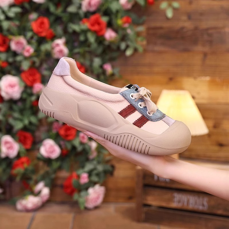Ddmysports Pregnant Women S Flat Sports New Spring And Autumn Soft Sole Non Slip Leather Casual Shoes For Outdoor Shoes