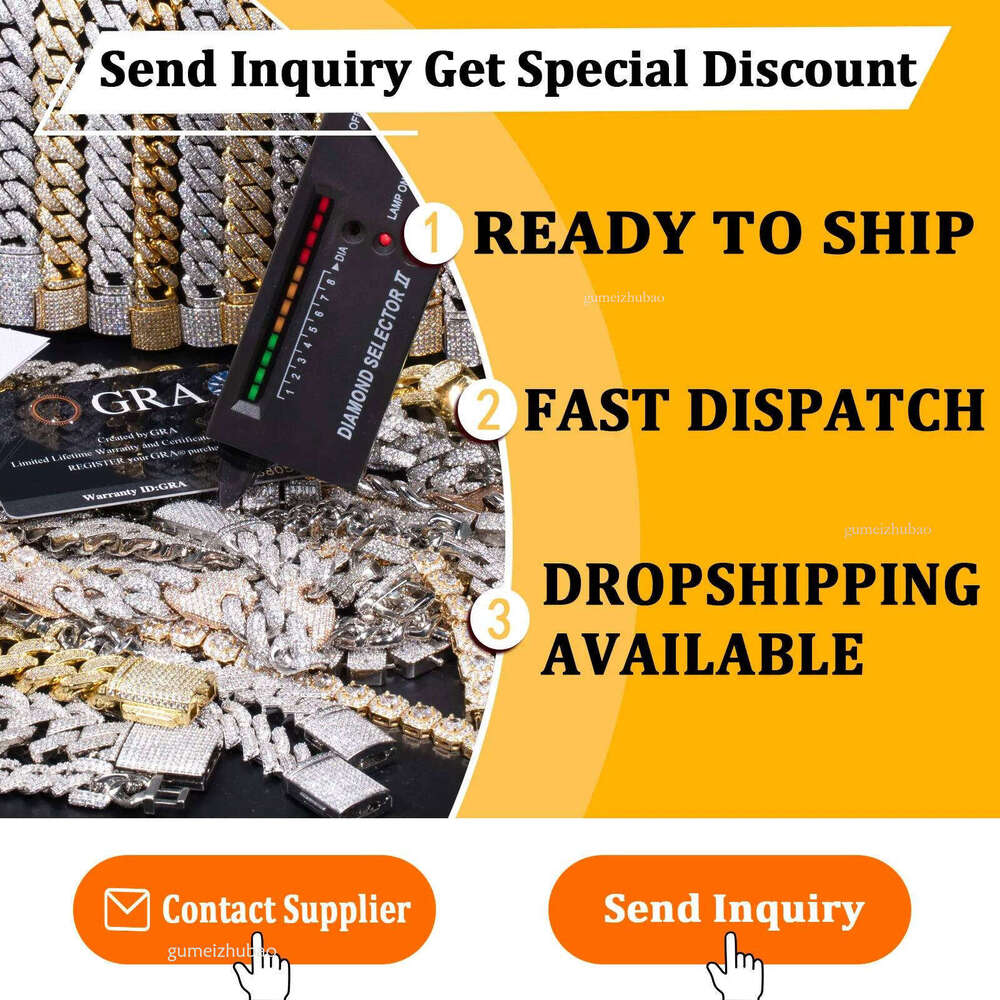 moissanite cuban link chain 14mm round cut vvs sterling sier iced out box clasp designer product men and women