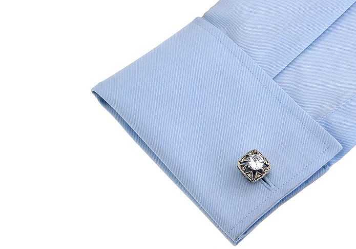 Mens Crystal Cufflinks Red Color Quality Brass Material Crystal Round Business Design Cufflinks Wholesale Retail XJ250614