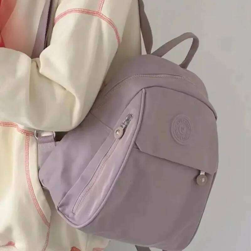 Mini Backpack Oxford Cloth Solid Color Backpacks Women Waterproof Fashion Versatile Canvas Package Student Class Vacation Bags