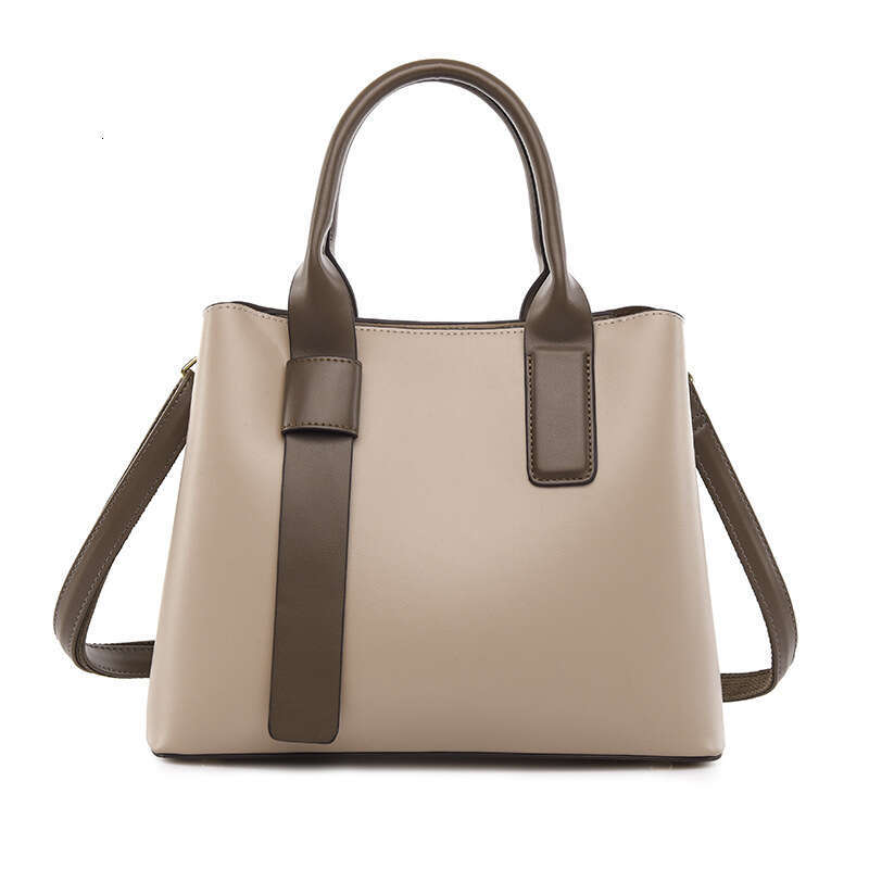 New Style Textured Tote Large Capacity Simple Luxury Handbag High-End Soft Leather Commuter Fashion Women's Bag