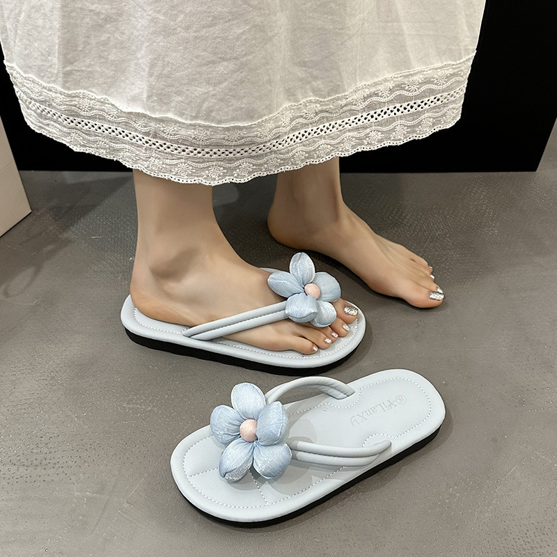 Ddmyoutdoor Trendy Cute Versatile Flat Flip Flops For Women Summer New Style Skirt Matching Non Slip Soft Sole Sandals Outdoor Shoes