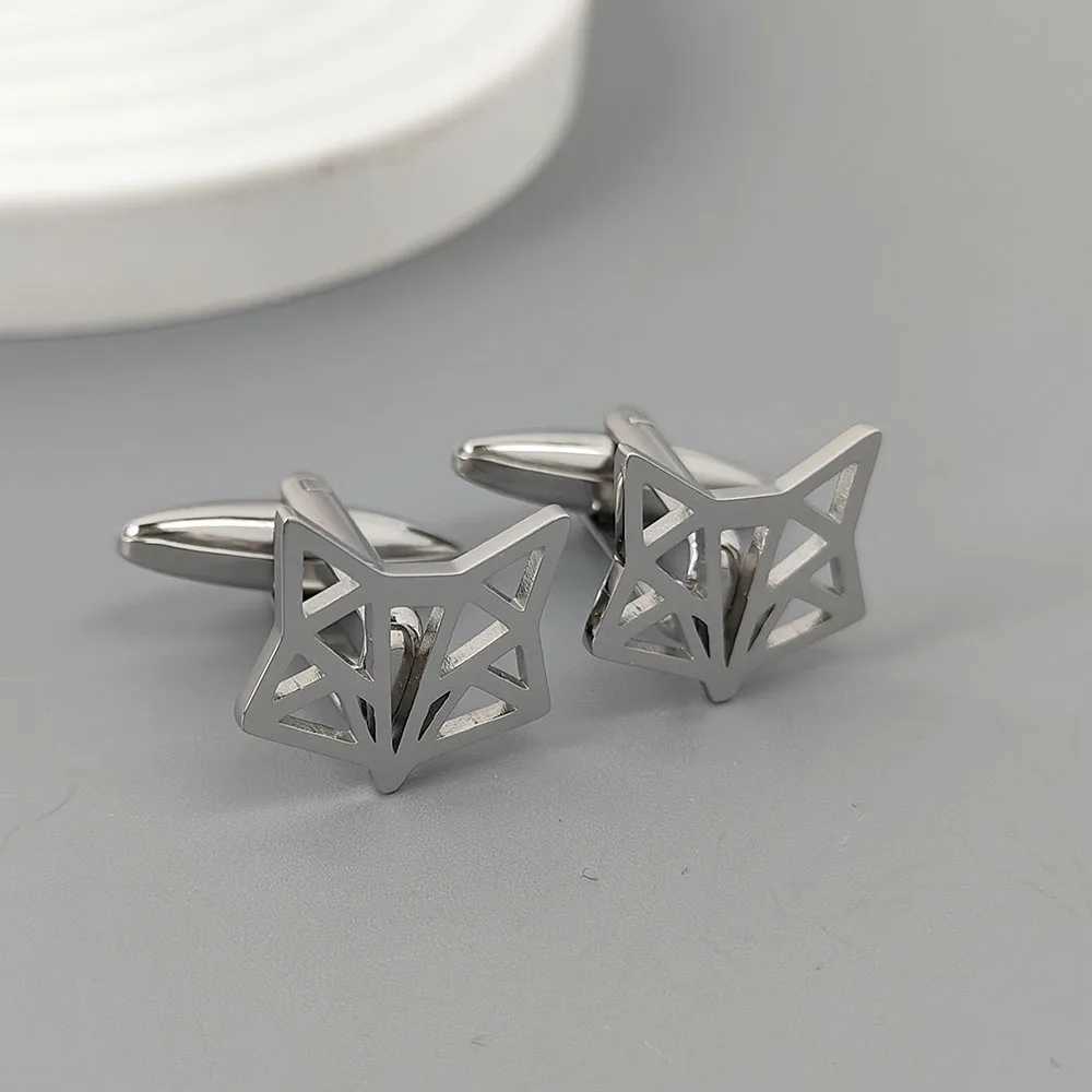 A pair of gold-plated cufflinks black mens cufflink shirt buttons mens suit accESSory set exquisite suit giftsXJ250614