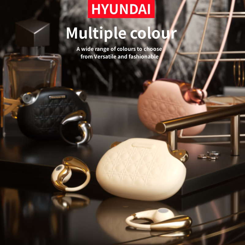 HYUNDAI Fashionable Earphones with Handbag-Style Light Luxury Design Comfortable Lower Power Use Travel Ready Perfect Gift for Girlfriend YX49