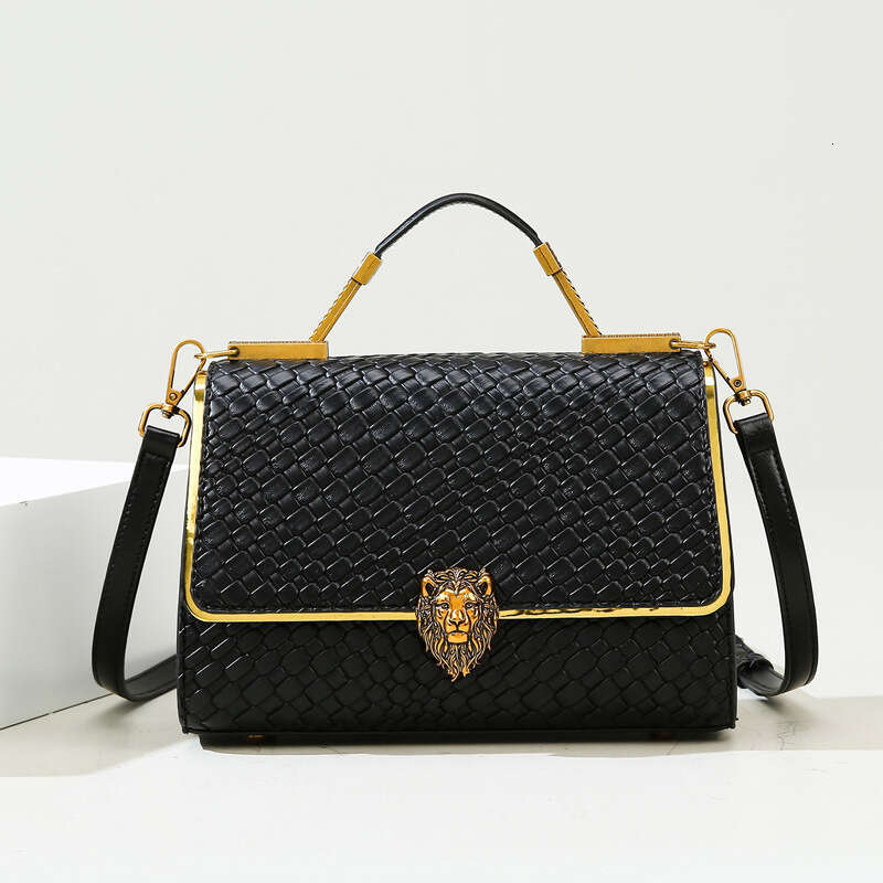 New Luxury Texture Woven High-End Large Capacity Handbag Women's Heavy Craft Design Crossbody Bag
