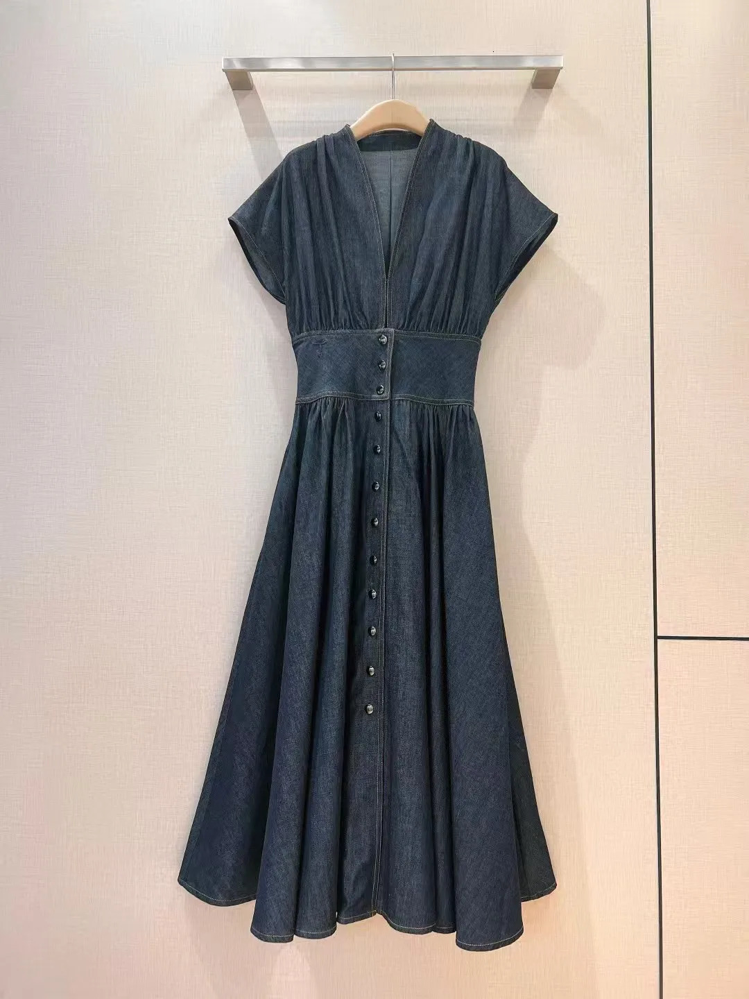 2025 Spring and summer womens denim dress 250609