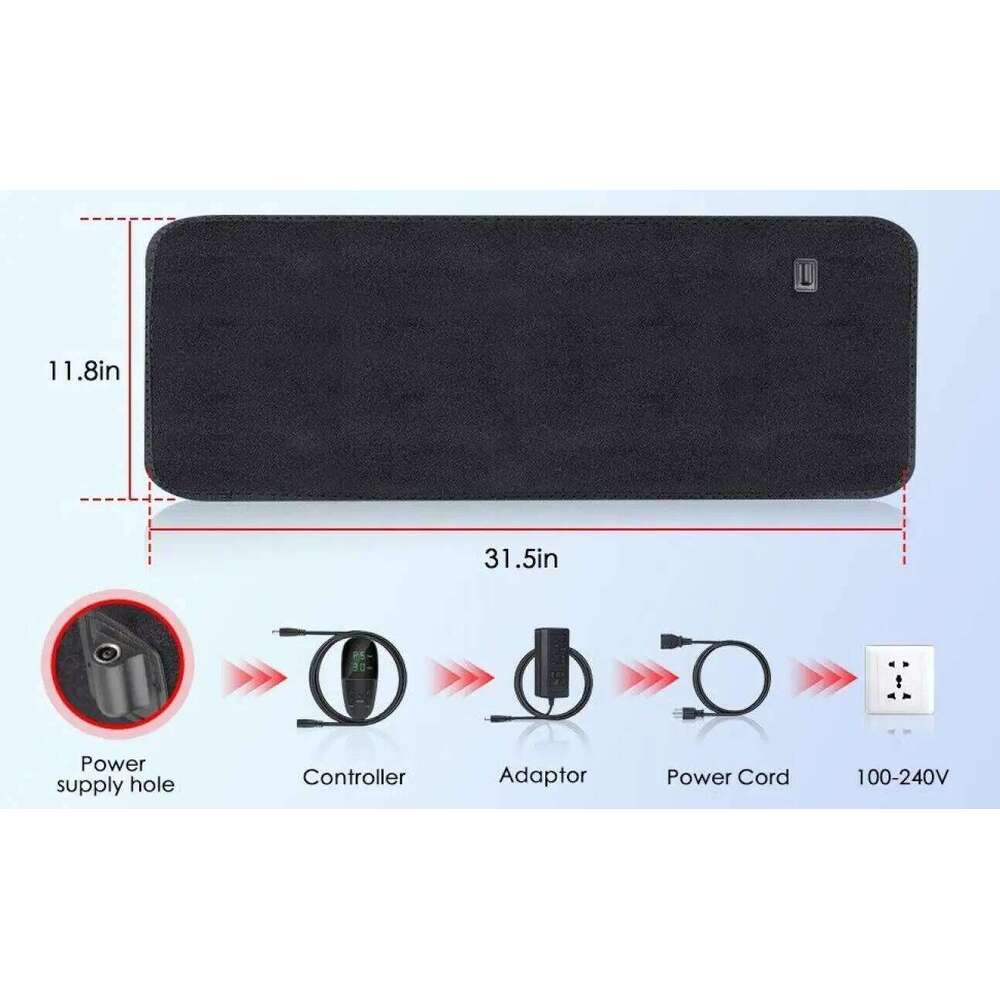 Infrared LED Medical Service Waist Red Light Heating Massage Belt Pad Lumbar Back Massager For Muscle Relaxation