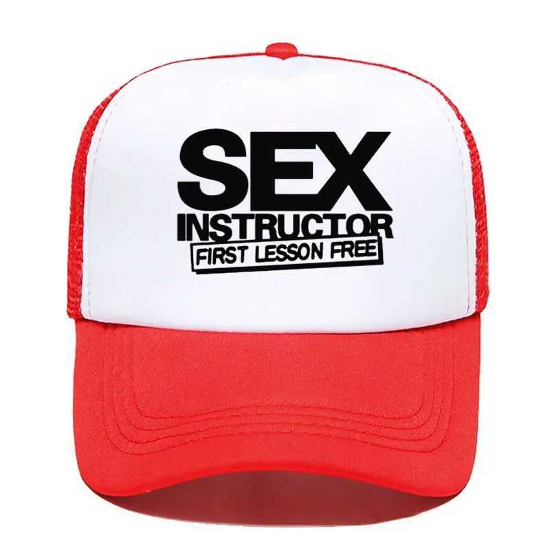 Sex Instructor Funny Creative Baseball Cap Men Women Parent-child Hats Mesh Visor Outdoor Adjustable Caps moto gp baseball cap W250614