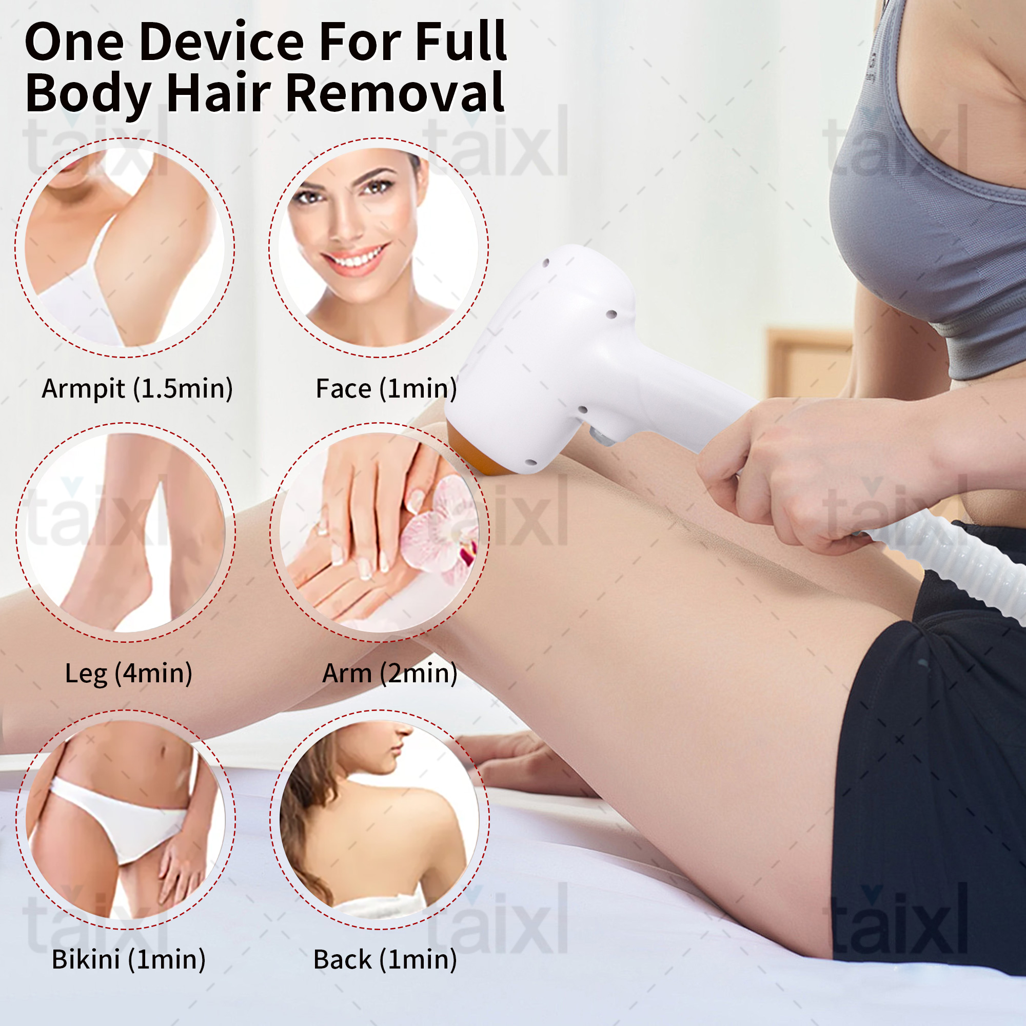 Diode Laser Hair Removal Machine Titanium Professional 3 wavelength Approved Permanent Pain 2025 Portable Epilator