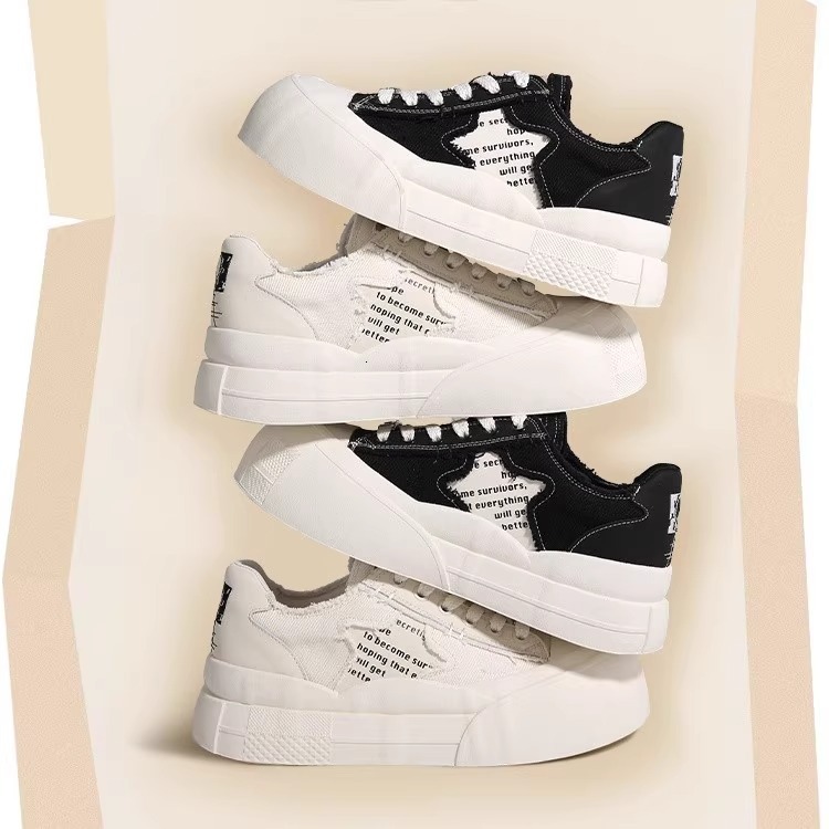 Ddmysports White Sneakers For Women Summer New Versatile Thick Soled Casual Platform S Sports Shoes Outdoor Shoes