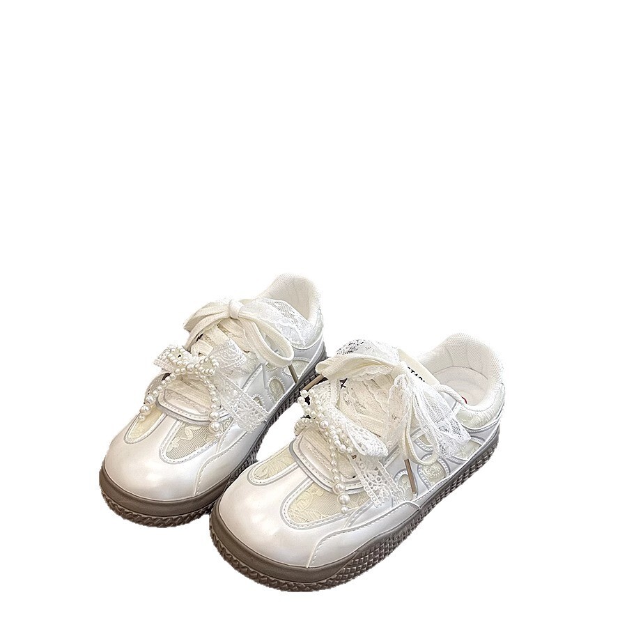 Ddmysports Ballet Style German Training For Women New Spring Summer Mesh Breathable White Shoes To Match Skirts Versatile Casual Sneakers Outdoor Shoe