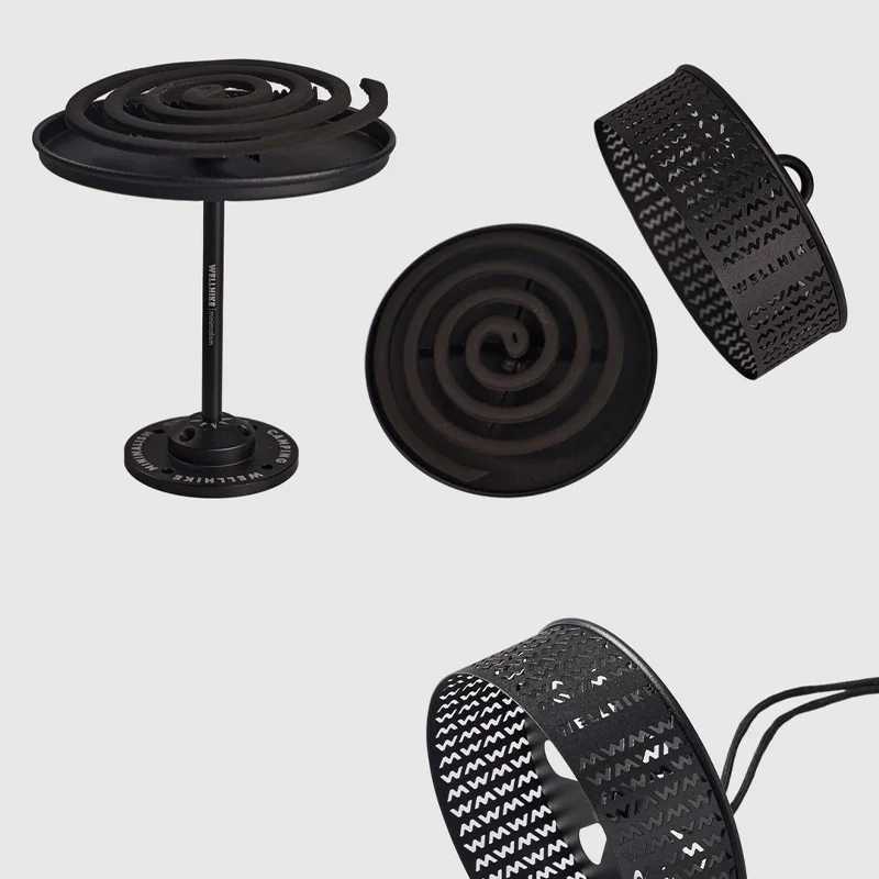 WELLHIKE Outdoor Portable Mosquito Coil Lightweight Hangable Fireproof Incense Burner Camping Fishing Summer Mosquito Repellent W250613