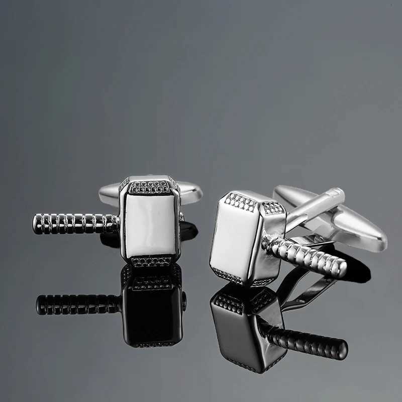 Mens French shirt cufflinks copper material fashion brand classic style hammer cufflinks fashion jewelry wholesale XJ250614
