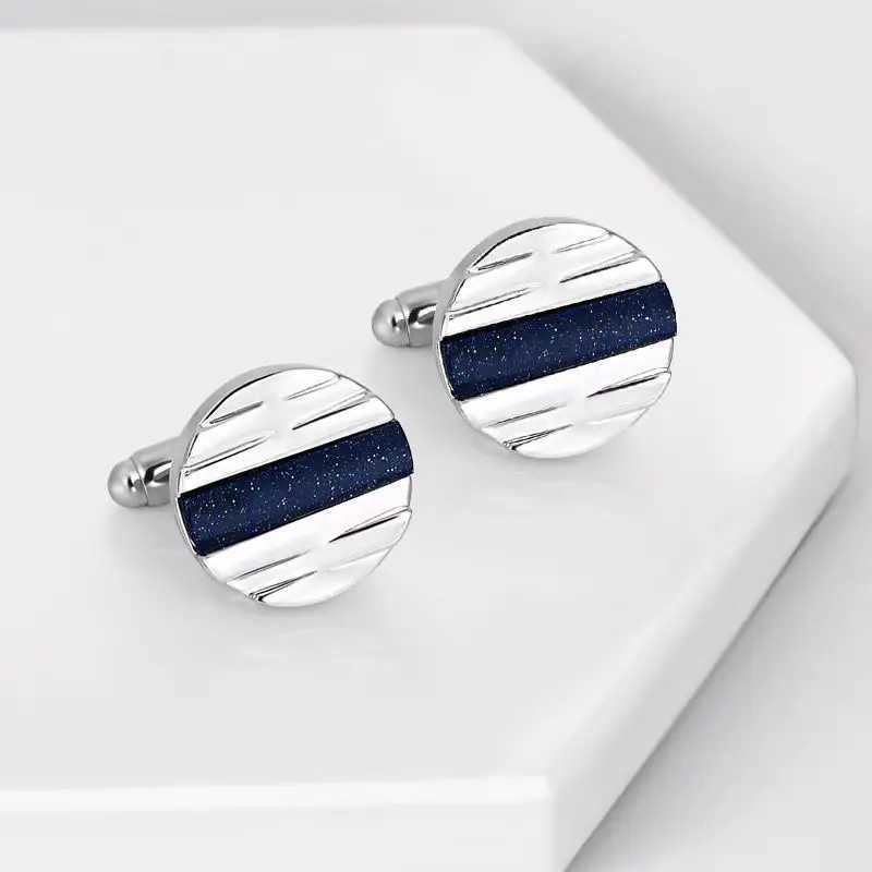2024 New High-end Cufflinks Starry Sky Cufflinks Crystal Cufflinks Groom Jewelry Gifts XJ250614