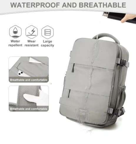 Men's Business Laptop Large Capacity Expansion Hiking Cabin Airplane Travel Backpack 40X20x25 Women's Bag Wate