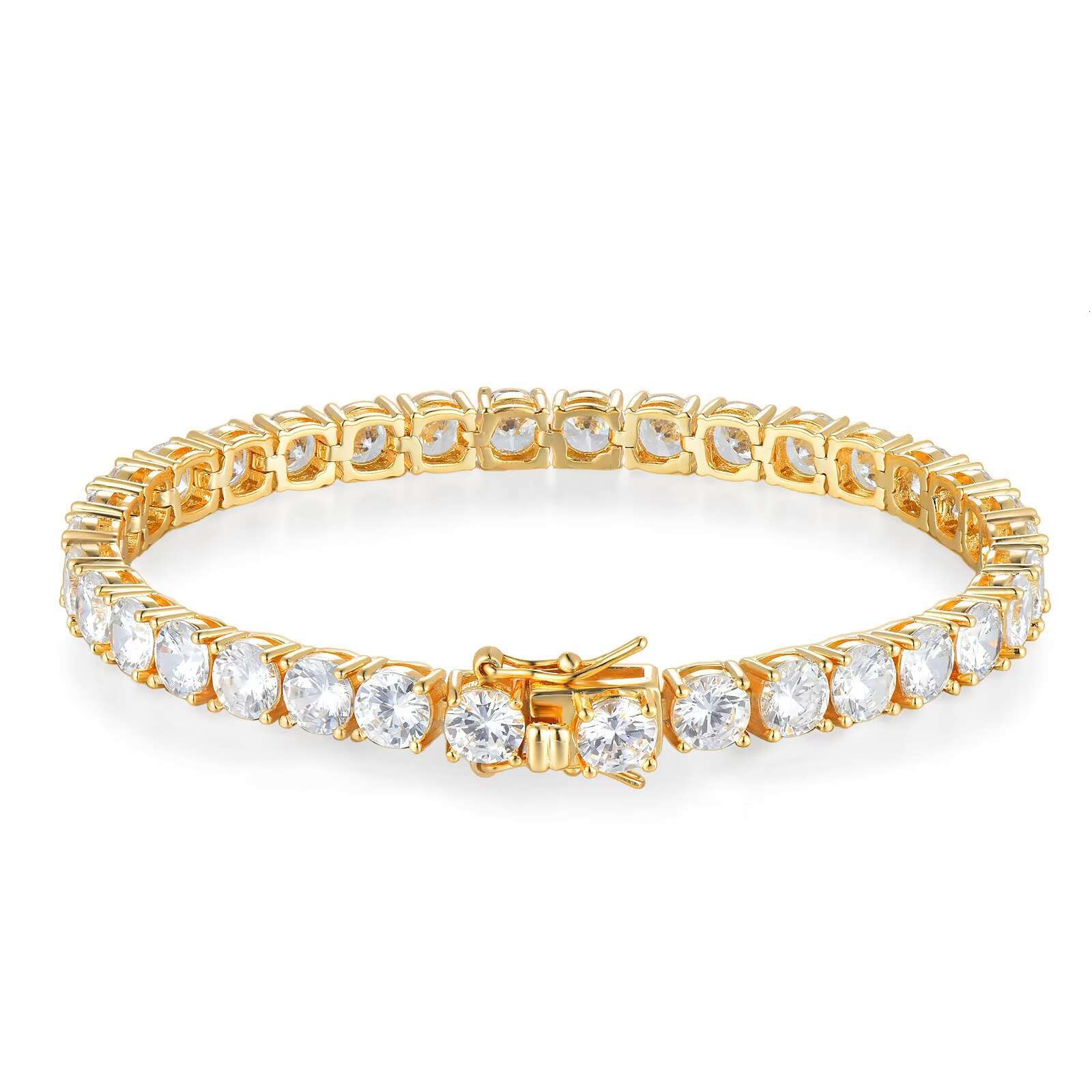 OEM Jewelry European American Style Stainless Steel with Moissanite Tennis Bracelet for Men and Women-Direct From Factory