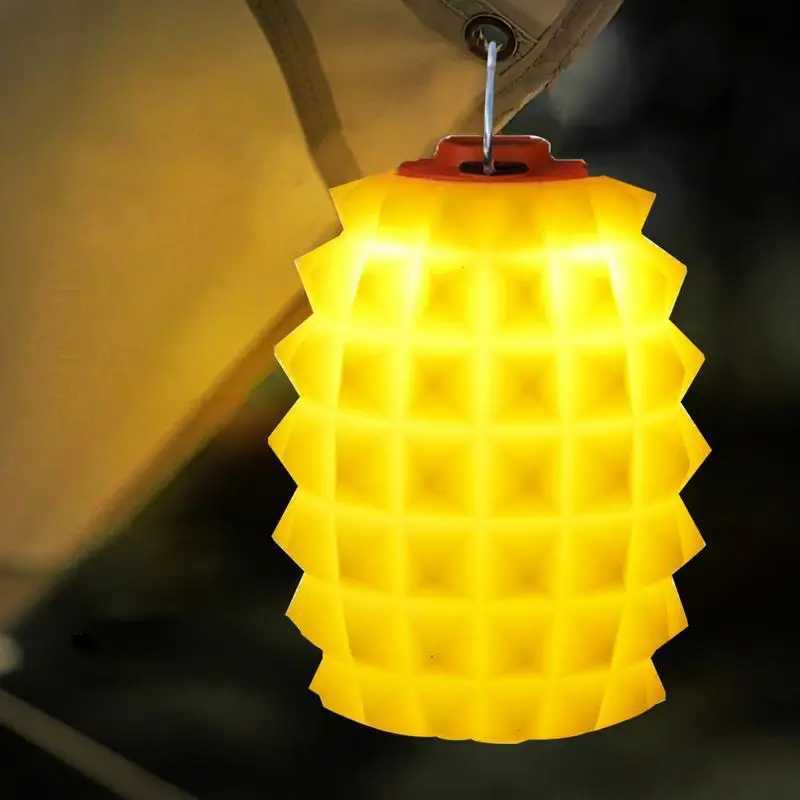 Lamp Shade Compact Camping Covers Aesthetic Ambient Pineapple Shape Lampshade For Hiking Men Adventures Travel Outdoor W250613