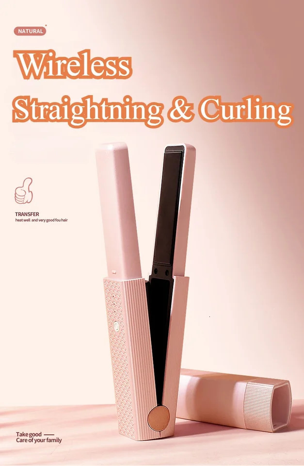 Dual-Purpose Hair Straightener And Curling Iron Splint Portable No Hair Damage Straight Curling Hair Styling Tool 250611