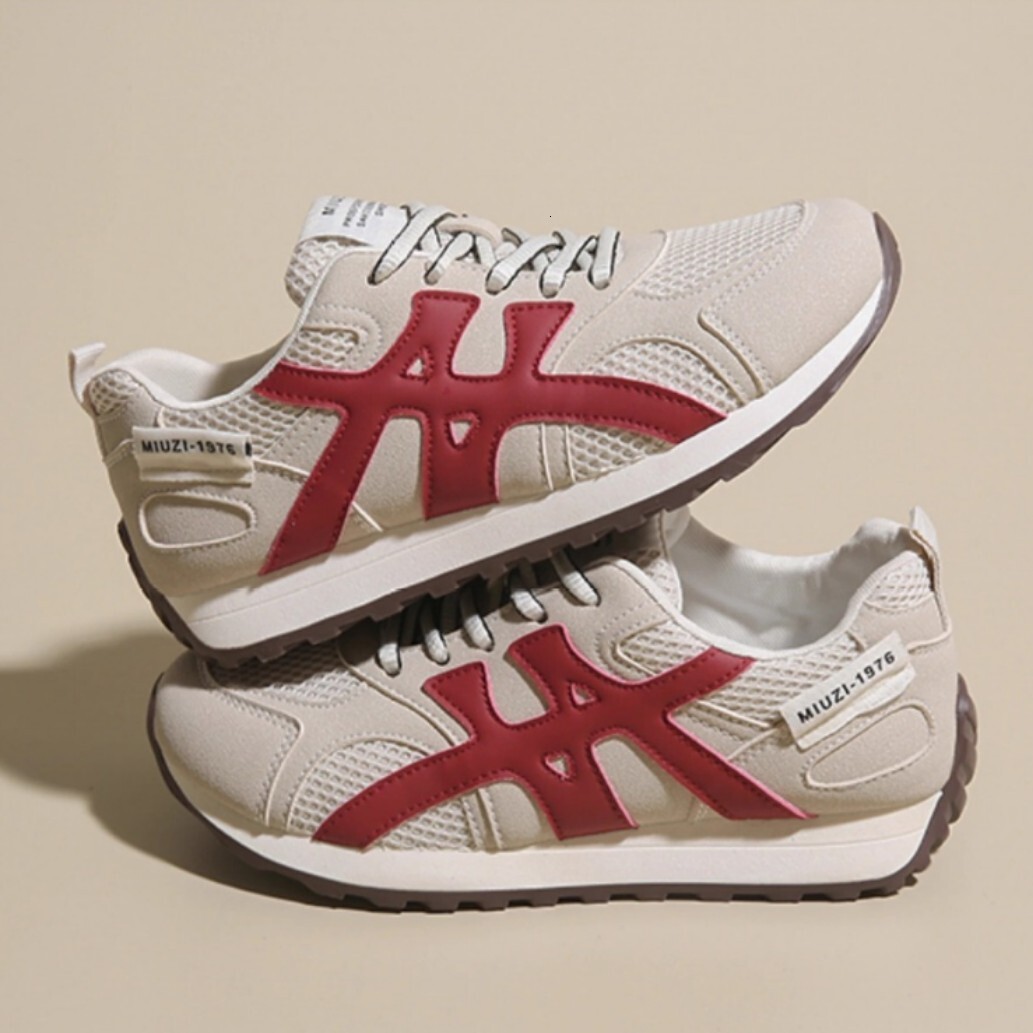 Ddmysports Spring Mesh Agan For Women New Thick Soled Versatile Lightweight Casual Sneakers Soft Breathable German Training Shoes Outdoor Shoes