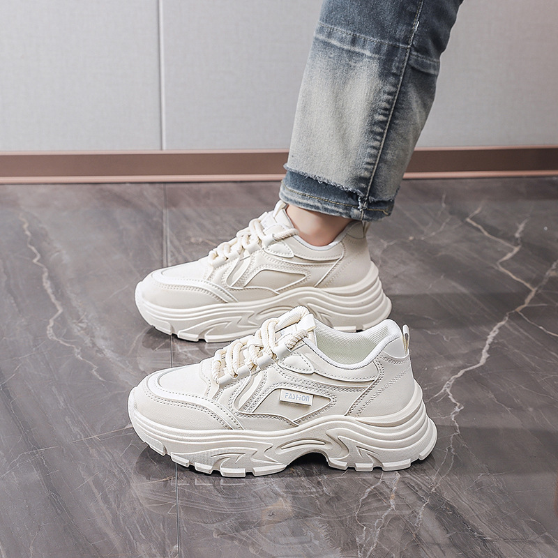 Ddmysports Women S Dad Sneakers Autumn New Student Ins Korean Version Versatile Thick Soled Casual Sports Shoes Outdoor Shoes