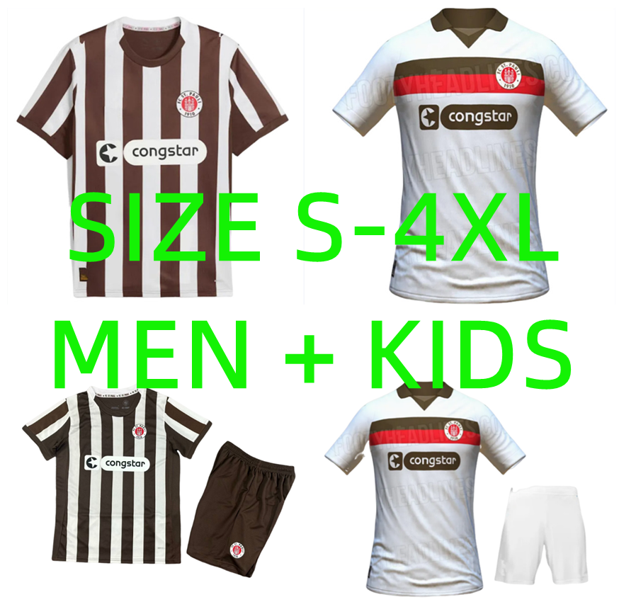 25 26 ST Pauli 3rd Soccer Jerseys 2025 2026 Holstein Kiel KSV BECKER IRVINE KYEREH HARTEL SMITH PAQARADA MEDIC Home Away football shirts Men kids kit