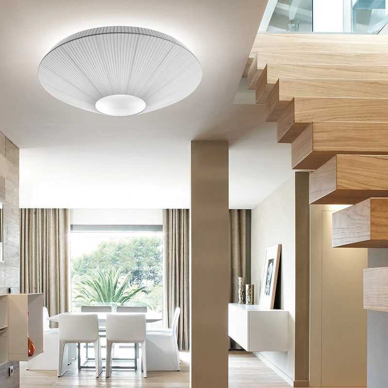 Siam ceiling light simple round white fabric planted lamp foyer creative flying saucer light restaurants hotel lobby lightingXJ2500613