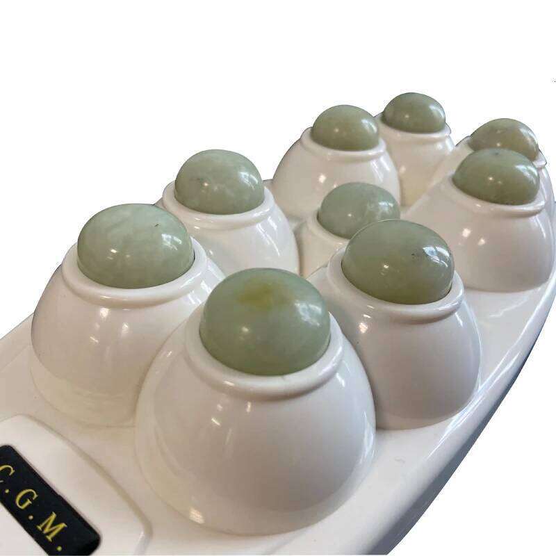 Natural Jade Heat Therapy Massager Physical Therapeutic Device For Body Ten Massage Point Relaxation And Muscle Stimulator