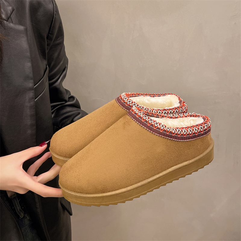hot free shipping designer slippers for woman winter new Indoor outdoor wear warm casual Snow boots Plush sandals