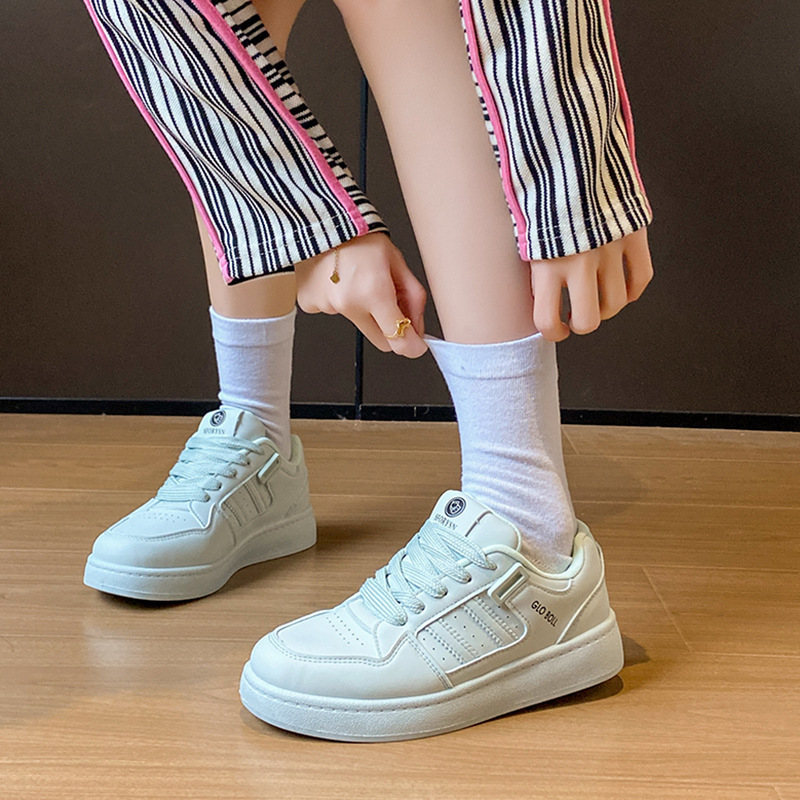 Ddmysports White Sneakers For Women Spring New Korean Style Ins Female Students Casual Sports Versatile Board Shoes Street Shooting TA Outdoor Shoes