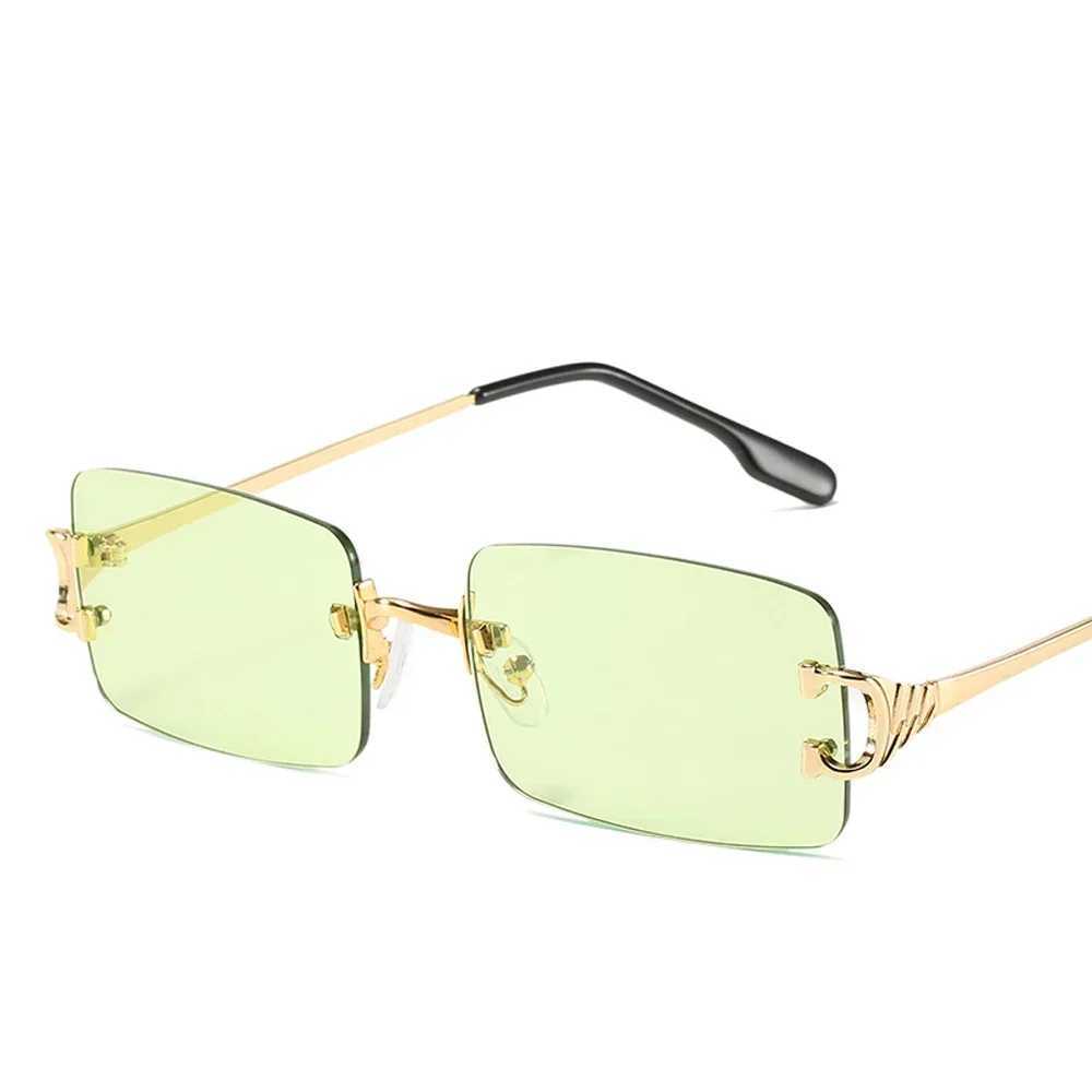 MUSELIFE Narrow Sunglasses Men Rimless Summer 2025 Red Blue Black Rectangular Sun Glasses For Women Small Face Hot Selling Z250614