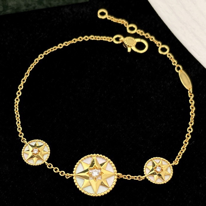 Compass bracelets gold plated Designer bracelet for women jewelry for girls designers top quality never fade With box s001