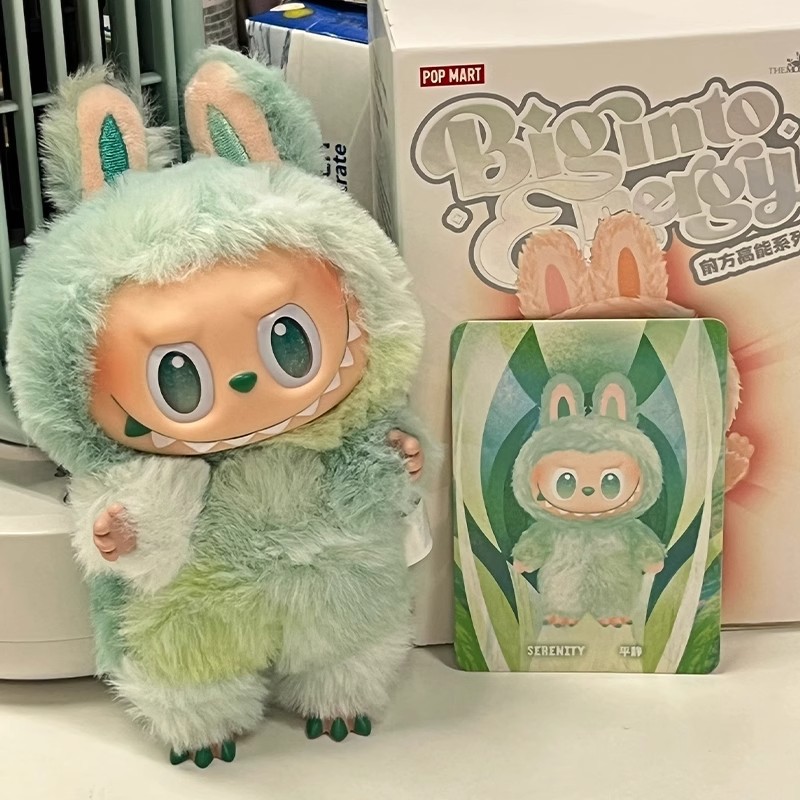 labubus plush doll Macaroon action animation character doll Blind Box hobby pendant decoration cute mysterious box Childrens Day surprise gift